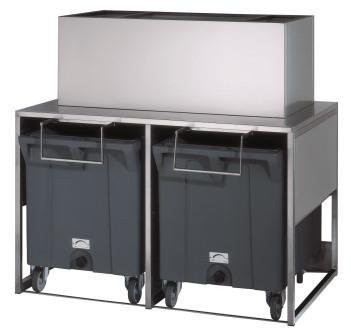 Brema DRB100 - Ice storage bin with 2 mobile bins