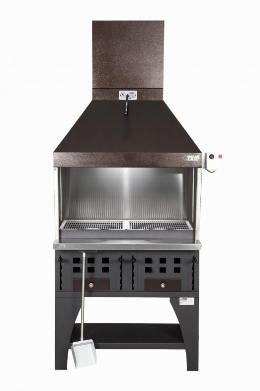 Peva BL100 Charcoal chargrill with Decorative canopy