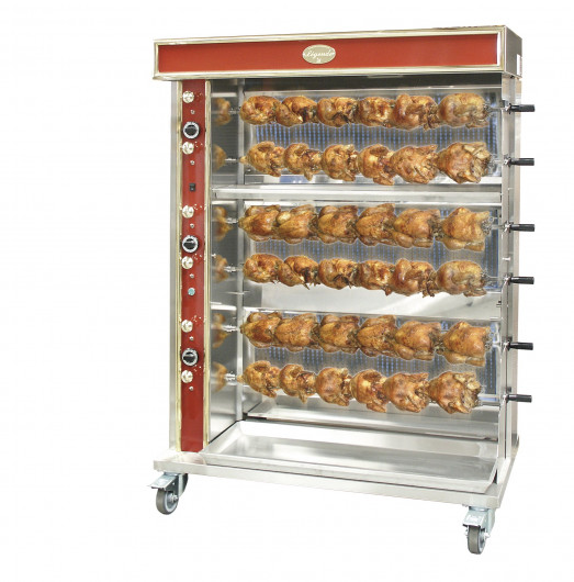 Inotech Legend ITL34 (Wide) "Wall of flame" Rotisserie 4 spit (Image shows 6 spit with castors option)