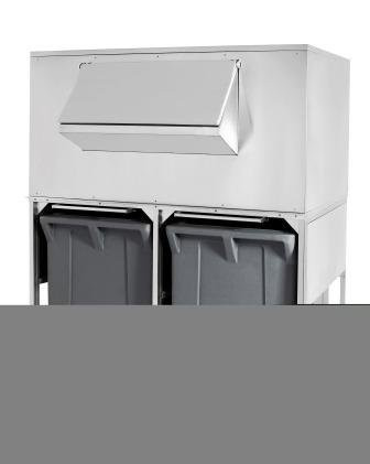Brema DRB500 - Ice storage bin with 2 mobile bins