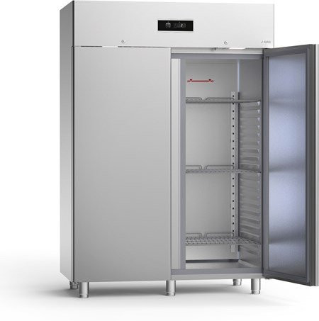 Sagi NE150B Upright Double door freezer - 2/1gn