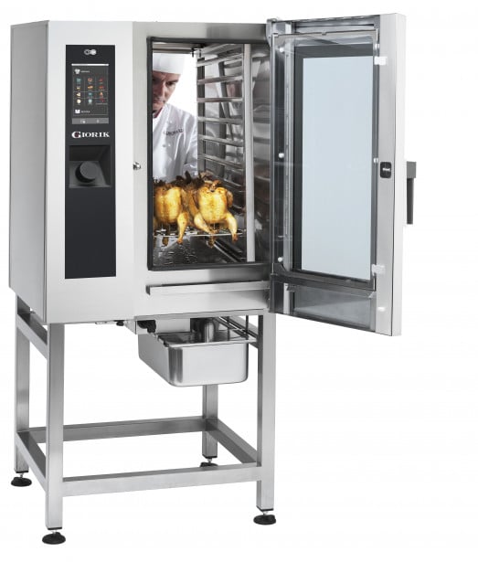 Giorik SETE101DF 10 x 1/1gn - Pass Thru Electric Chicken combi oven with wash system