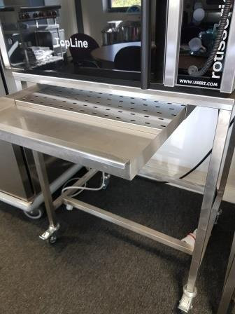 Ubert RT608UG Mobile open stand with slide out de-spitting drawer - 985w x 750d x 700h