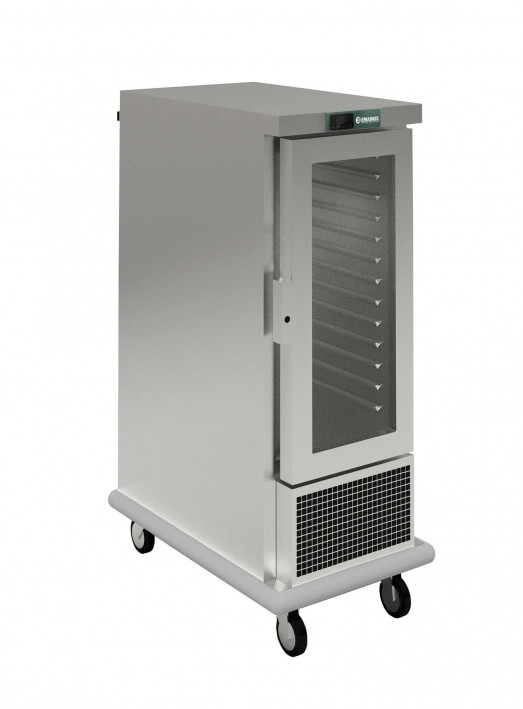 Emainox 8110121 - 12 x 1/1gn  Slimline Mobile Refrigerated holding cabinet with Glass door