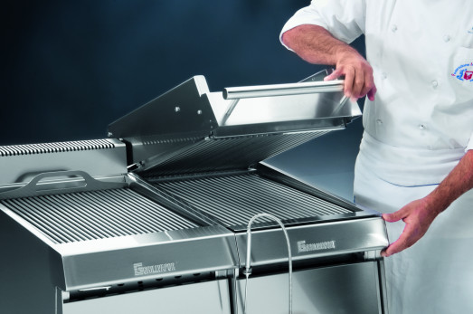 Arris GE509EL-TOP Hi speed overgrill chargrill, cooks both sides at the same time - with water tray