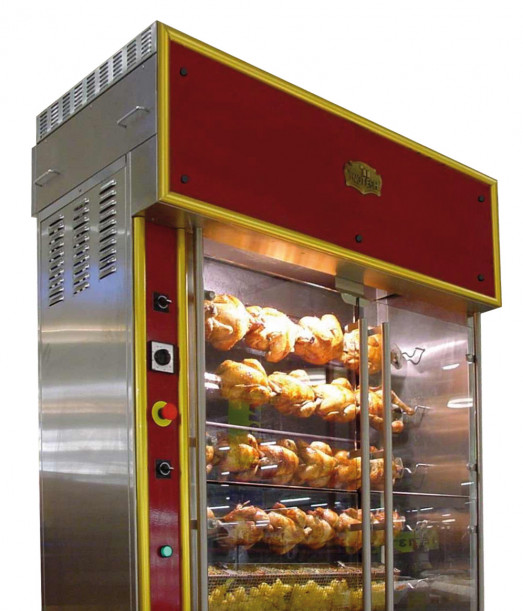 Inotech ITE3. Electric Chicken Rotisserie - 4, 6 or 8 Spit options