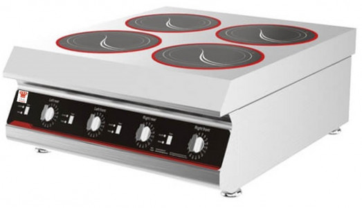 Chefsrange GXIH4-3   80 LINE Counter top 4 Ring Induction hob - 4 x 3kw power