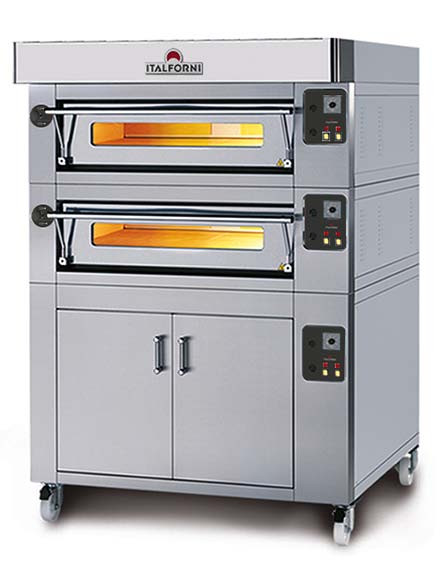 Italforni LSB-2 Heavy duty Twin deck electric pizza oven - 12 x 12" pizzas