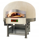 Morello Forni FGRI Hybrid Gas/Wood Dome pizza oven - Rotating oven floor