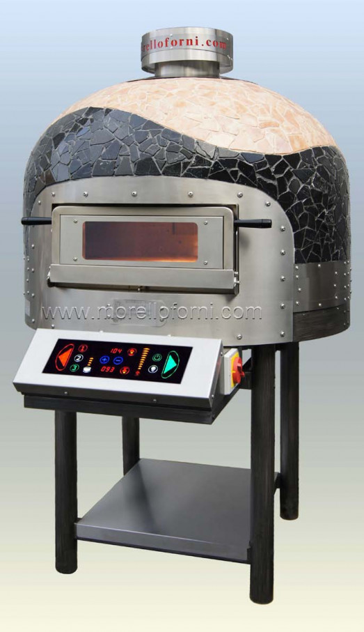 Morello Forni FRV Electric Dome pizza oven - Rotating oven floor