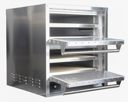 Italforni IT2+2 Twin Door pizza oven with 4 cooking decks - 4 x 20" pizza capacity