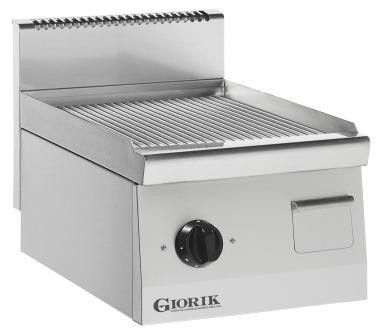 Giorik Snack 60 LGE4911X Slimline Electric griddle - Ribbed plate