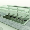 Emainox Elegance 8046901  3 x 1/1gn Grab & Go Drop In 2 Tier Refrigerated display + Dolewell base
