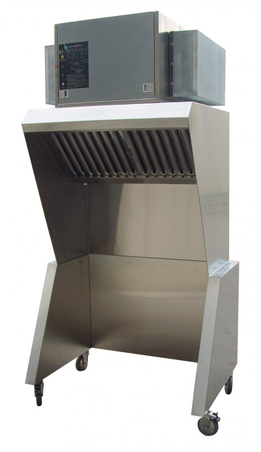 Teppan Hood  Ventless Extraction canopy - built to order