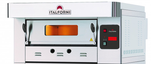 Italforni EGA-1 Heavy duty single deck gas pizza oven - 4 x 12" Pizzas