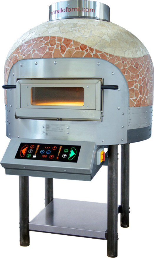 Morello Forni FRV125-CM  Electric Mosaic Dome pizza oven - Rotating oven floor 9 x 300mm capacity