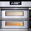 Moretti IDD72.72  Twin deck electric pizza oven - 8 x 13" Pizzas with Electronic controls