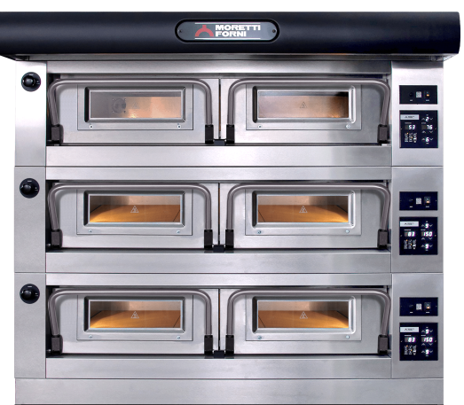 Moretti Forni PB120EA-3.  3 Tray - Triple Deck Electric Bakery oven