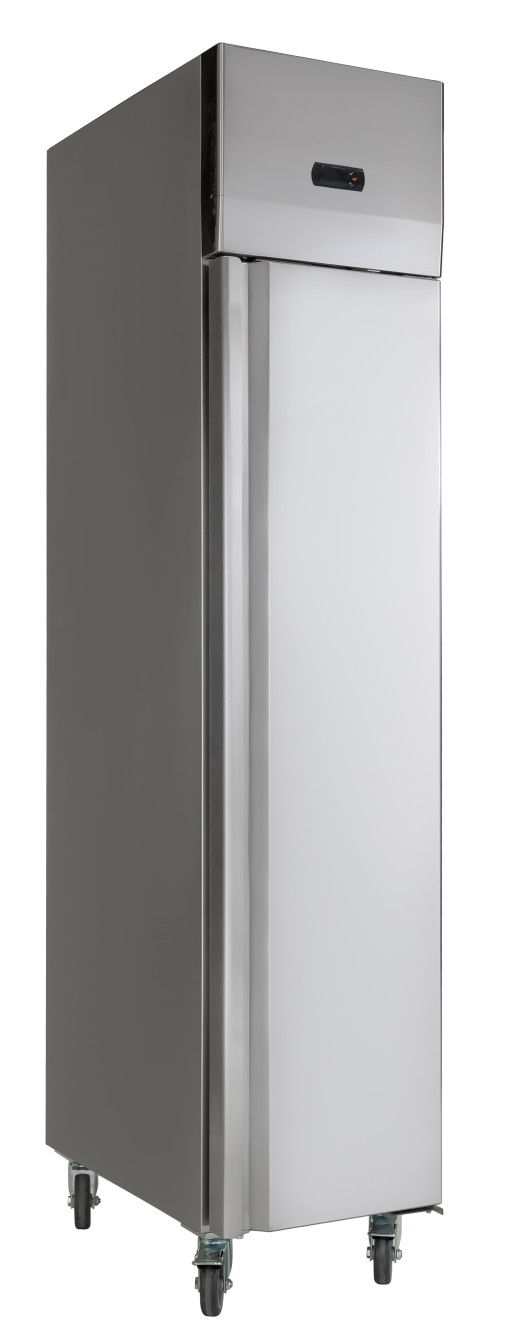 Chefsrange  GN280BTV - 280ltr 1/1gn Slimline Single Door upright Freezer